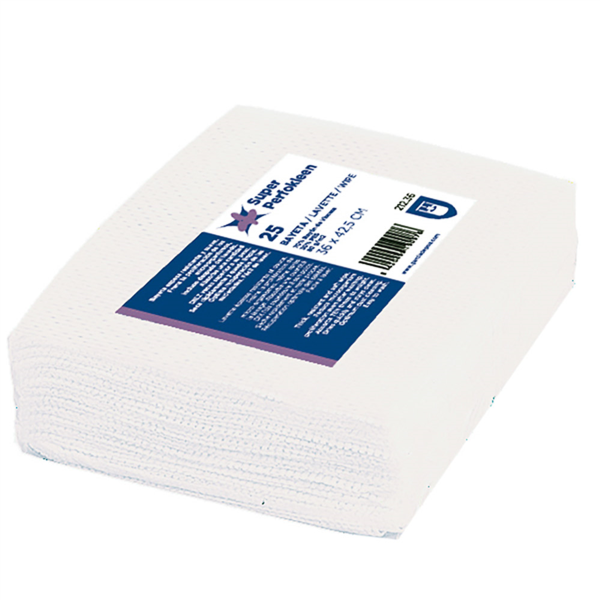 25 U. Bayetas "Super Perfokleen" 80 G/M2 36X42,5 Cm Blanco Viscosa (1 Unid.)