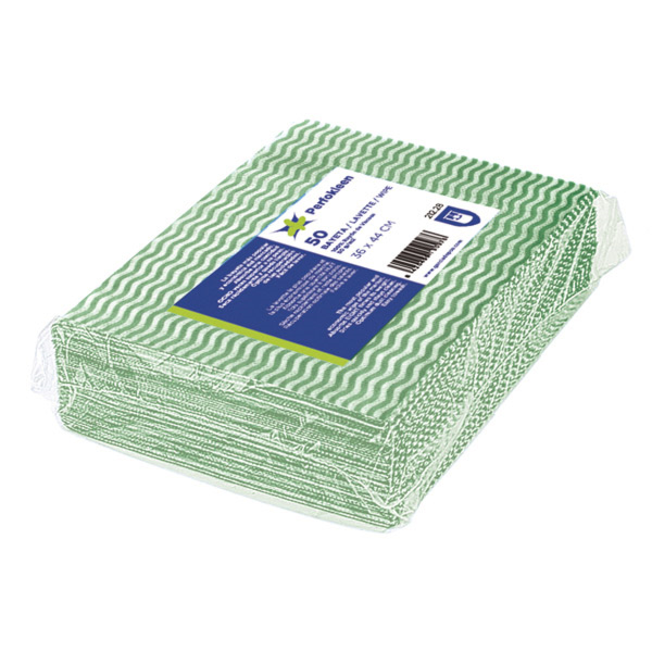 [212.29] 50 U. Bayetas "Perfokleen" 45 G/M2 36X42 Cm Verde Viscosa (1 Unid.)