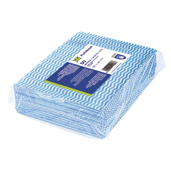 [212.28] 50 U. BAYETAS "PERFOKLEEN" 45 G/M2 36x42 CM AZUL VISCOSA (1 UNID.)