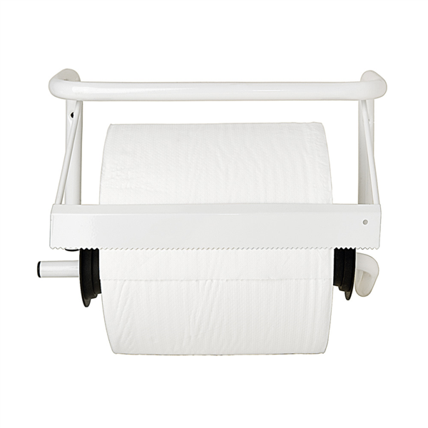 [156.03] DISPENSADOR MURAL CELULOSA INDUSTRIAL 38,5x27x17,5 CM BLANCO HIERRO (1 UNID.)