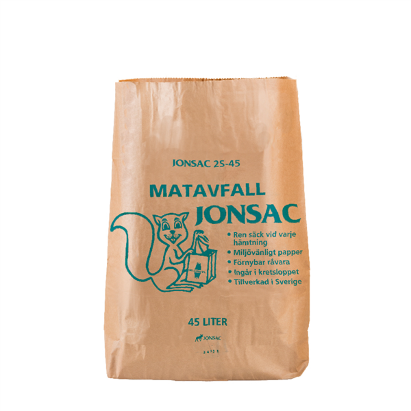 [219.47] Bolsas Basura 45 L 2X70 G/M2 55X67X16 Cm Marrón Kraft (50 Unid.)