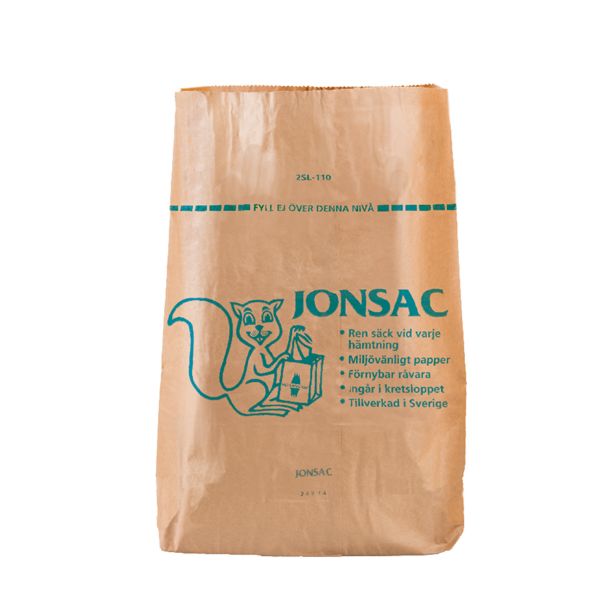 [219.48] Bolsas Basura 110 L 2X70 G/M2 70X95X25 Cm Marrón Kraft (50 Unid.)