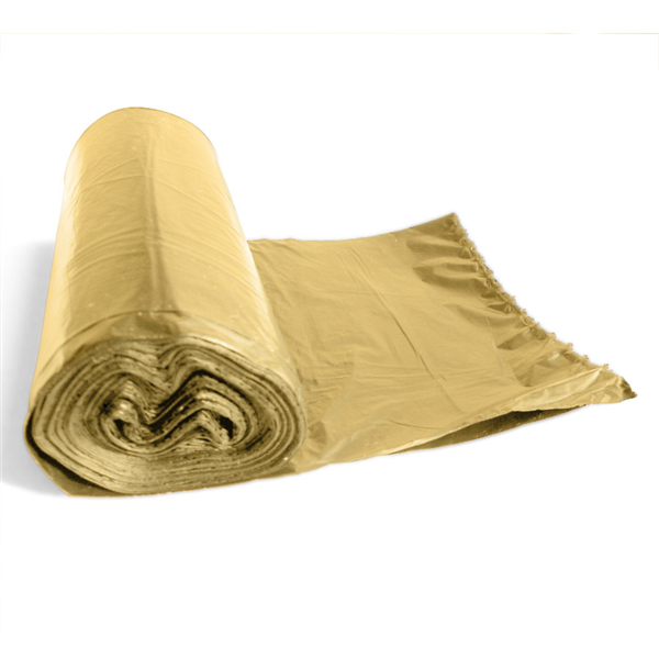 25 U. Bolsas Basura 15Μ 50X55 Cm Crema Hdpe (80 Unid.)