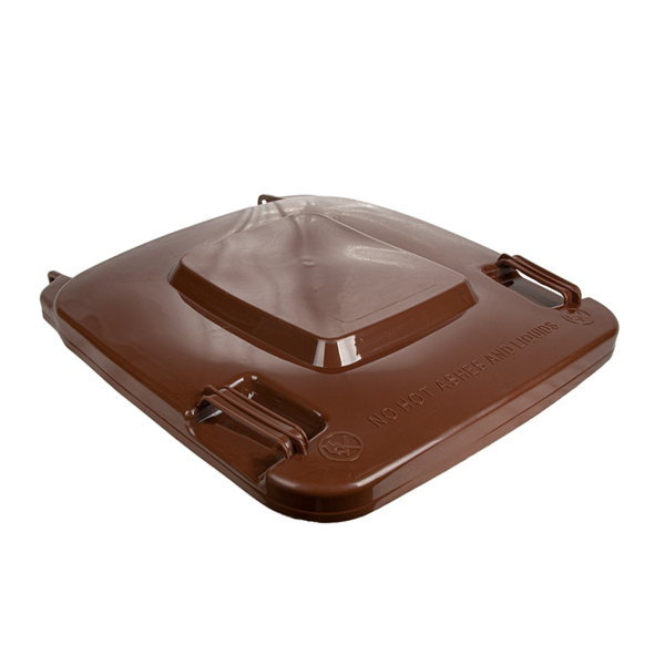 [258.92] TAPA CONTENEDOR 240L 71x56x7,4 CM MARRÓN HDPE (1 UNID.)