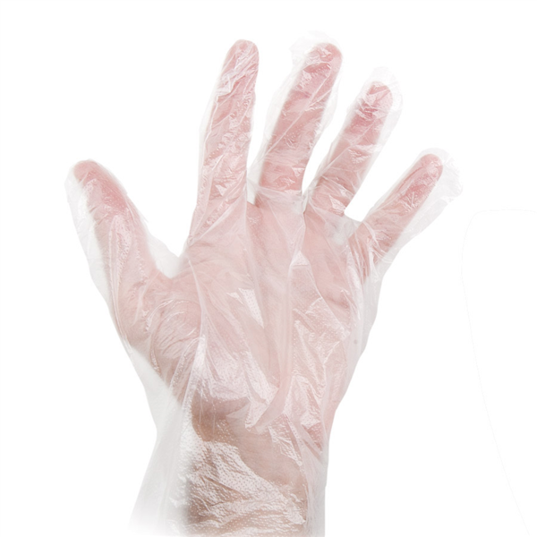 [155.58] GUANTES SIZE: S TRANSPARENTE PEHD (100 UNID.)