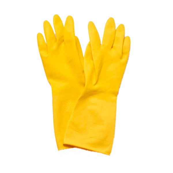 GUANTES SIZE: M AMARILLO LÁTEX (24 UNID.)