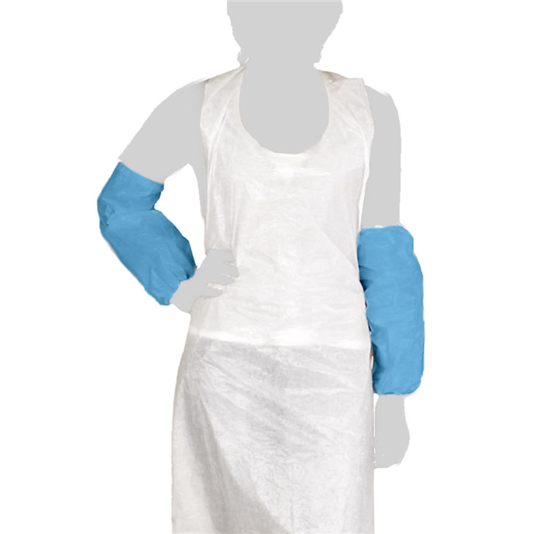 [165.04] Manguitos Elásticos 40Μ 36 Cm Azul Ldpe (100 Unid.)