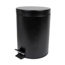 CUBO PEDAL CON RECEPTÁCULO INTERIOR 5 L Ø 20,5x28 CM NEGRO ACERO (1 UNID.)