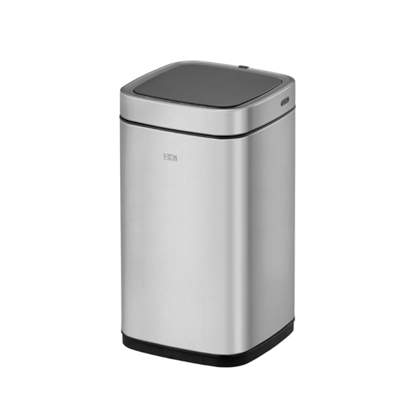 [251.12] Papelera Con Sensor De Movimiento 12L 24,2X24,4X42,8 Cm Plateado Inox (1 Unid.)