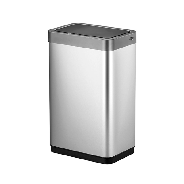 [251.15] PAPELERA CON SENSOR DE MOVIMIENTO 47L 27,9x46,9x64,7 CM PLATEADO INOX (1 UNID.)