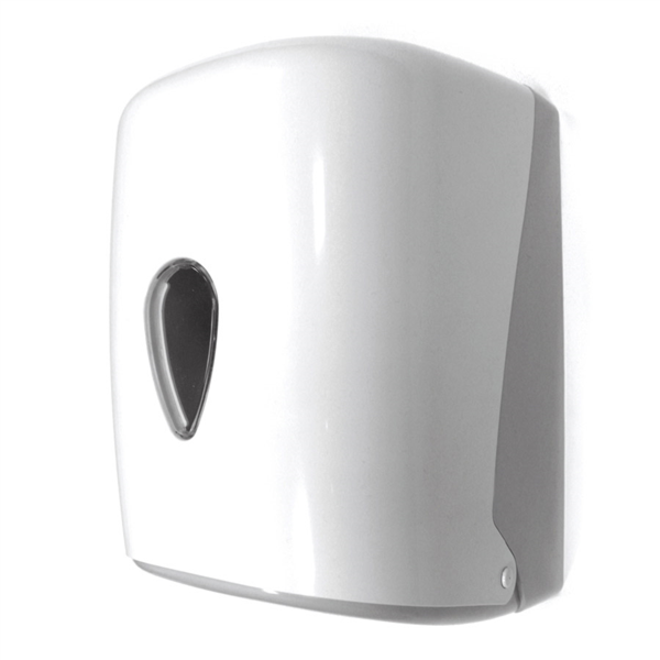 DISPENSADOR PARA SECAMANOS 'MAXI BARRIL' 24x24x32,5 CM BLANCO ABS (1 UNID.)