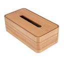 Dispensador Pañuelos Faciales 26,5X14X8,5 Cm Natural Madera (1 Unid.)