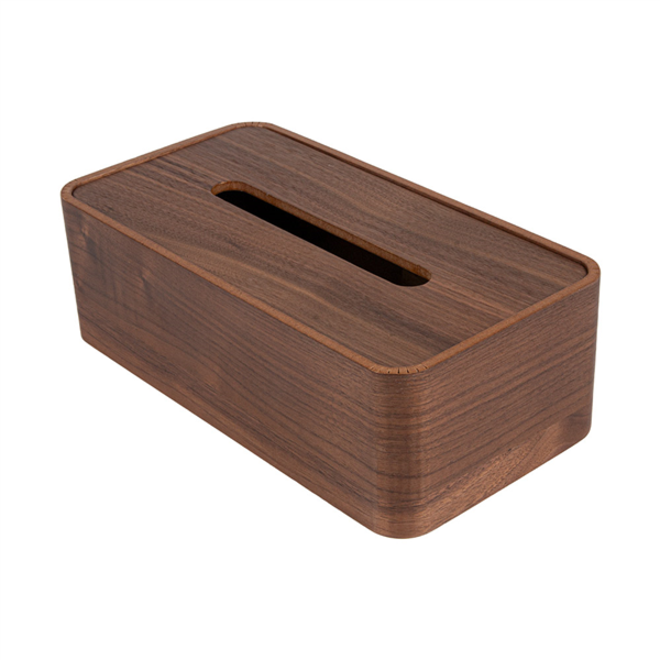 DISPENSADOR PAÑUELOS FACIALES 26,5x14x8,5 CM MARRÓN MADERA (1 UNID.)