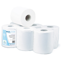 SECAMANOS "MAXI BARRIL" ECOLABEL 2 CAPAS-400 HOJAS 19 G/M2 Ø 19x21,6 CM BLANCO TISSUE (6 UNID.)