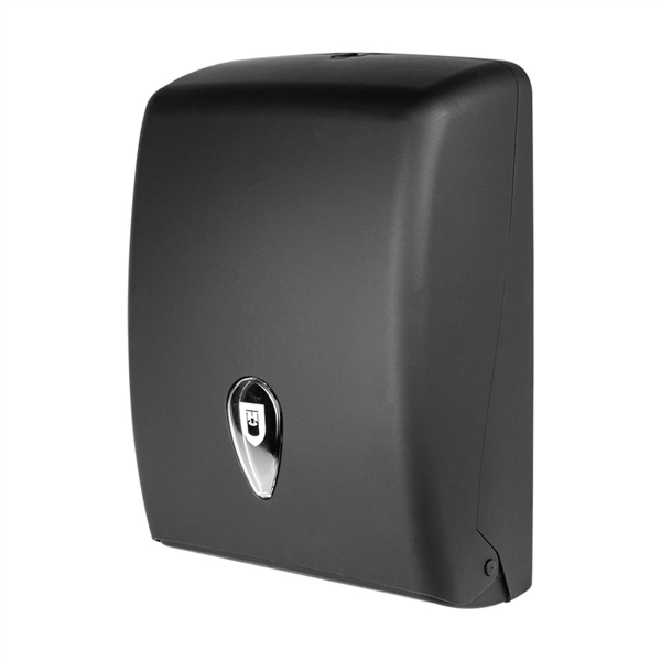 [217.41] DISPENSADOR PARA TOALLAS DE MANO 27,7x13x37 CM NEGRO ABS (1 UNID.)