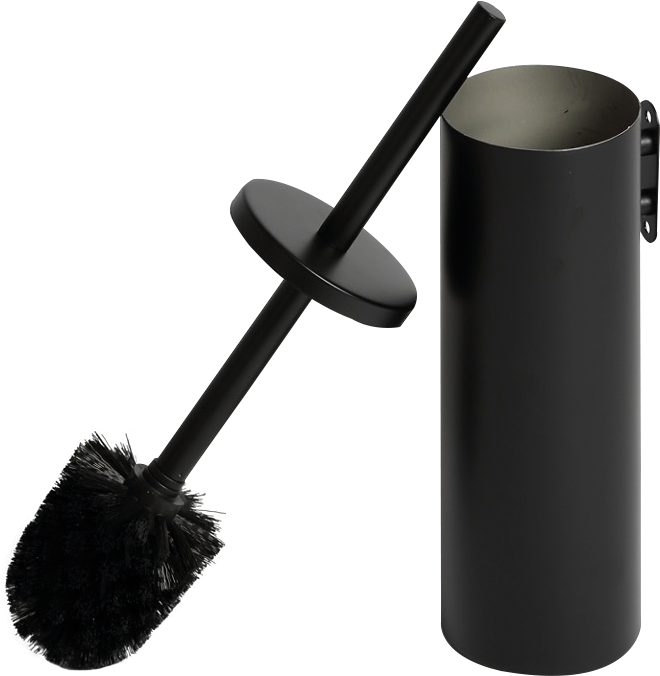 [8991136] ESCOBILLERO REDONDO NEGRO MATE