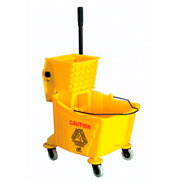 [210.48] PRENSA ESCURRIDORA + CUBO 32 L 62x40,5x86 CM AMARILLO HDPE (1 UNID.)