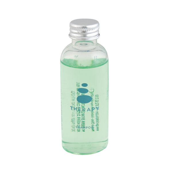 [218.72] FRASCOS CHAMPÚ 'THERAPY' 50 ML Ø3,2x9 CM TRANSPARENTE PLÁSTICO (200 UNID.)