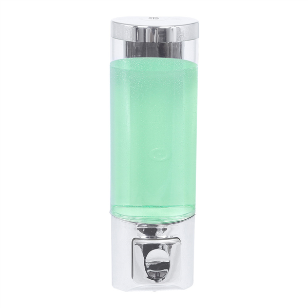 [165.41] DISPENSADOR DE JABÓN 400 ML 6,5x6,3x20,3 CM PLATEADO ABS (1 UNID.)