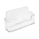 TARJETERO DE SOBREMESA 9,5x2,3x4,8 CM TRANSPARENTE PS (2 UNID.)
