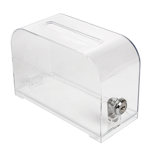 CAJA DE LLAVES CON CERRADURA 18x8x12 CM TRANSPARENTE PS (1 UNID.)