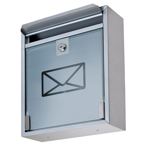 Buzón Correo, Recepción Hotel 26X9X31 Cm Plateado Acero (1 Unid.)