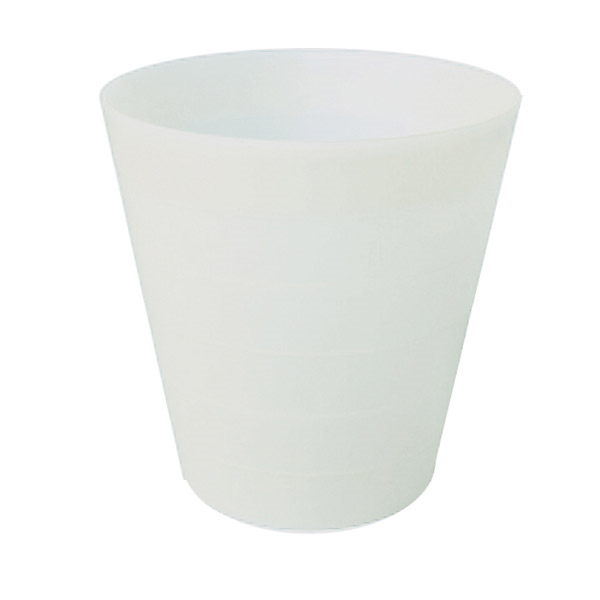 PAPELERA Ø 28x29 CM BLANCO HDPE (1 UNID.)