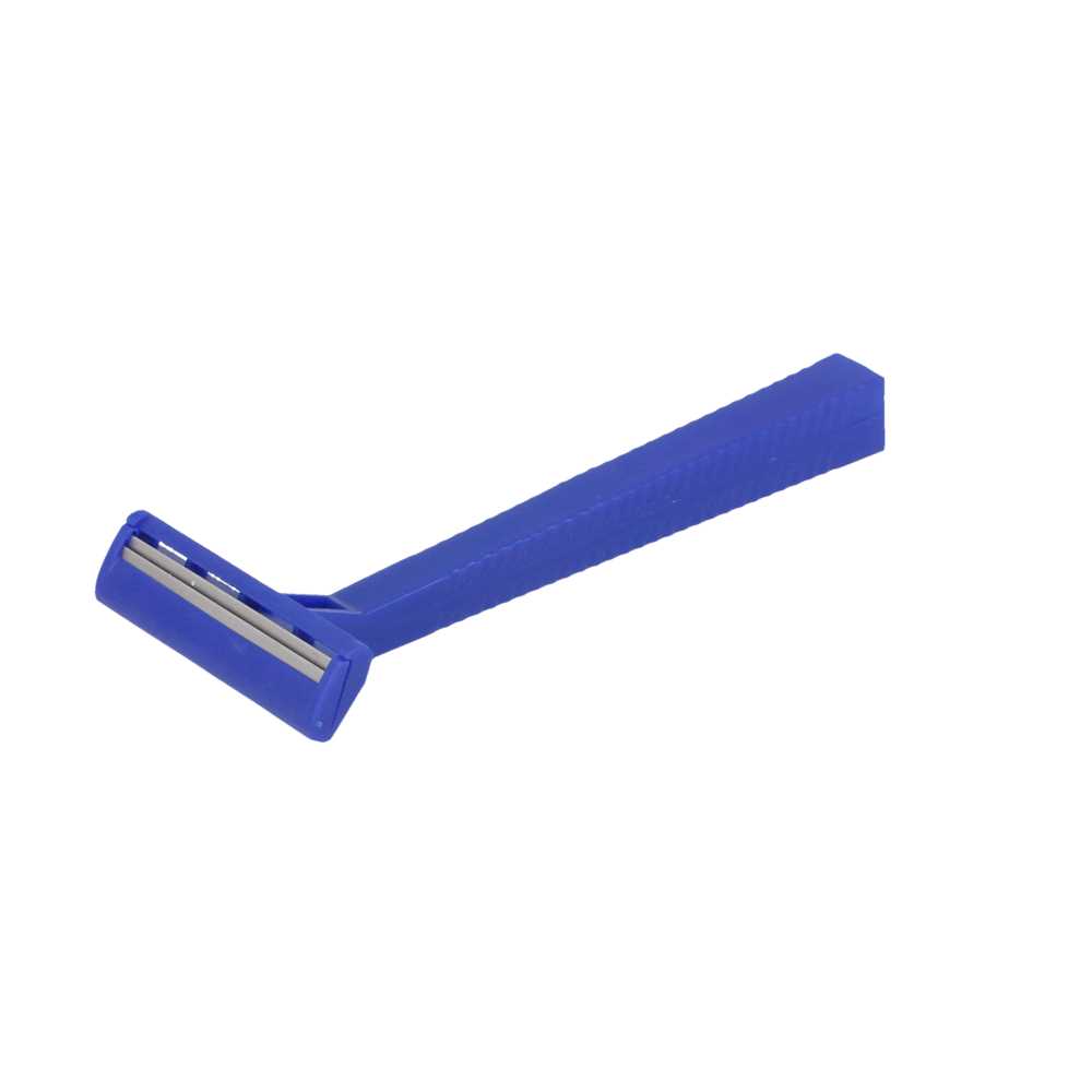 MAQUINILLAS AFEITAR DOBLE HOJA A GRANEL 10 CM AZUL HDPE (100 UNID.)