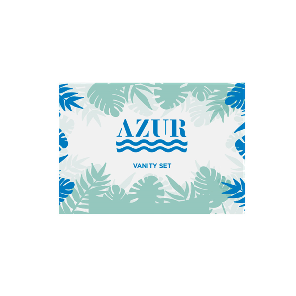 Vanity Set Enfundado Blanco 'Azur' 6X10,5 Cm (250 Unid.)