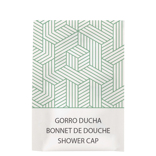 [261.77] Gorros Ducha Enfundados Blanco 'Therapy' 6X10,5 Cm Blanco Pe (250 Unid.)