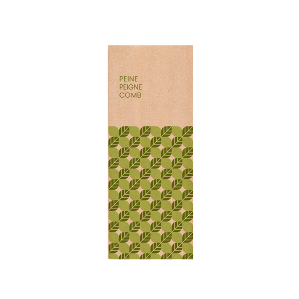 PEINES ENFUNDADOS KRAFT 'NATURAL' 12,5x2,8 CM BEIGE PP (250 UNID.)