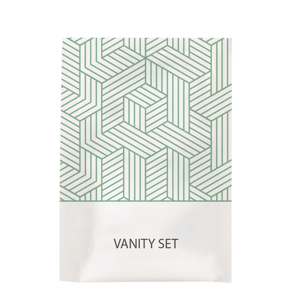 [261.76] Vanity Set Enfundado Blanco 'Therapy' 6X10,5 Cm (250 Unid.)