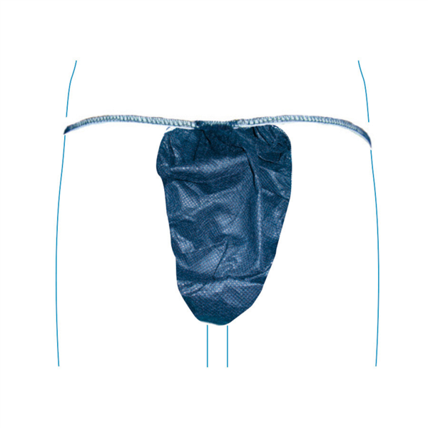 [178.84] Tangas Hombre Azul Spunbond (100 Unid.)