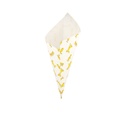 PAPELINA PUNTA 'CHIPS' 400 G 70 G/M2 34x24 CM BLANCO PERG. ANTIGRASAS (1000 UNID.)