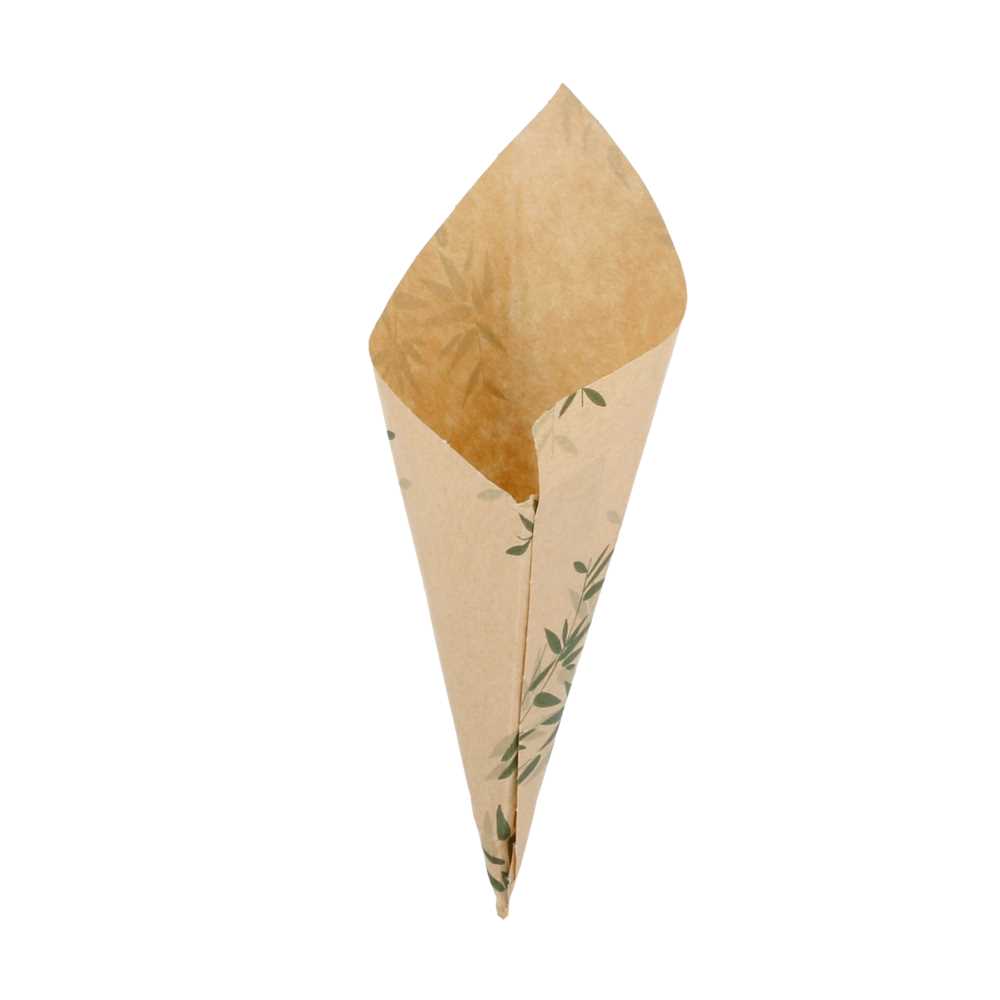 [205.97] Papelinas Punta 'Feel Green' 40 G 70 G/M2 16X11,5 Cm Natural Perg. Antigrasas (2000 Unid.)