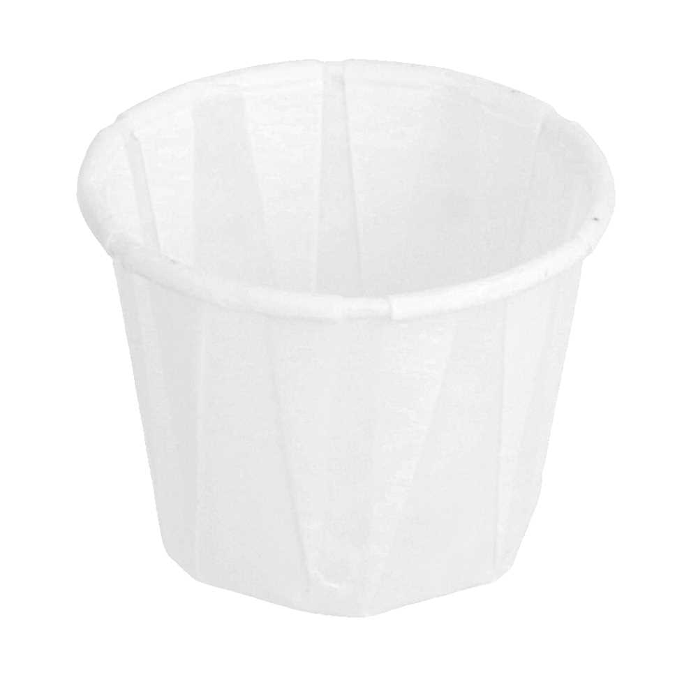 TARRINAS PAPEL PLISADO 22 ML (0,7 oz) 80 G/M2 Ø3,8/2,6x2,8 CM BLANCO PERG. ANTIGRASAS (250 UNID.)