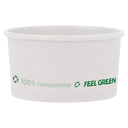 TARRINAS HELADOS 'COMPOSTABLE' 300 ML 250 G/M2 Ø10x5,5 CM BLANCO CARTONCILLO (2000 UNID.)