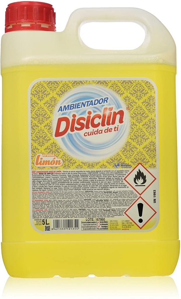 Ambientador Limón Desiclin 5 L.
