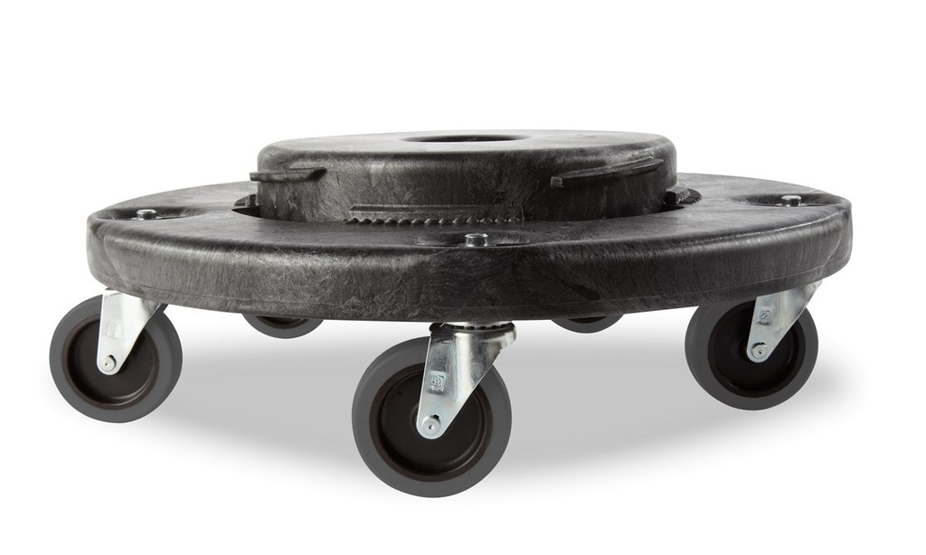 Plataforma con Ruedas Silenciosas BRUTE® Negra
