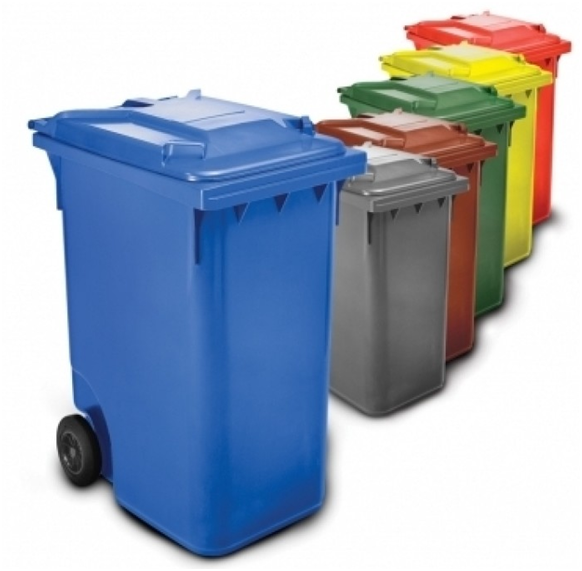 Gran contenedor de basuras de 120 litros (Azul)