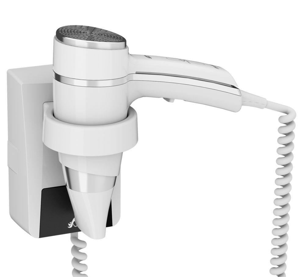 SECADOR DE PELOS BRITONY BLANCO CON SOPORTE