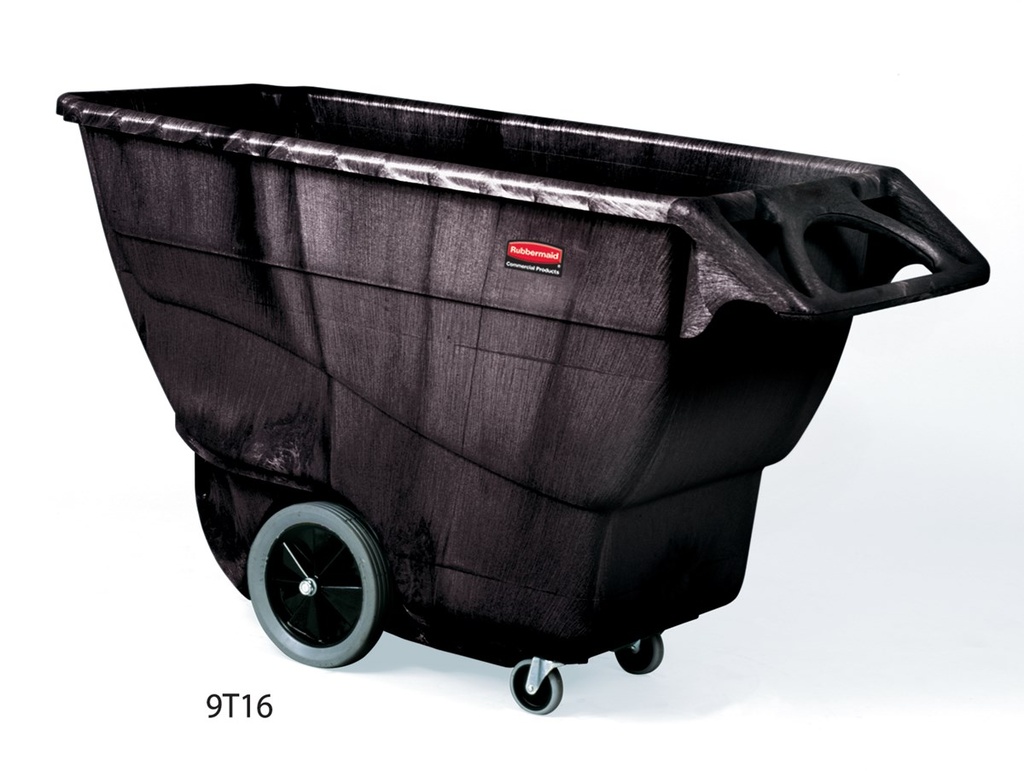 [FG9T1600BLA] Carro basculante de espuma estructural, uso intensivo, 764,5 l, negro