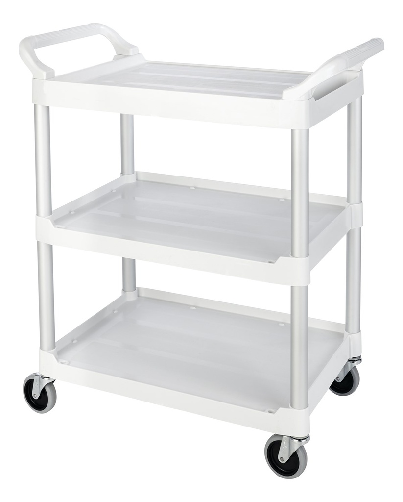 [FG342488OWHT] Carro de servicio con ruedas giratorias, blanco