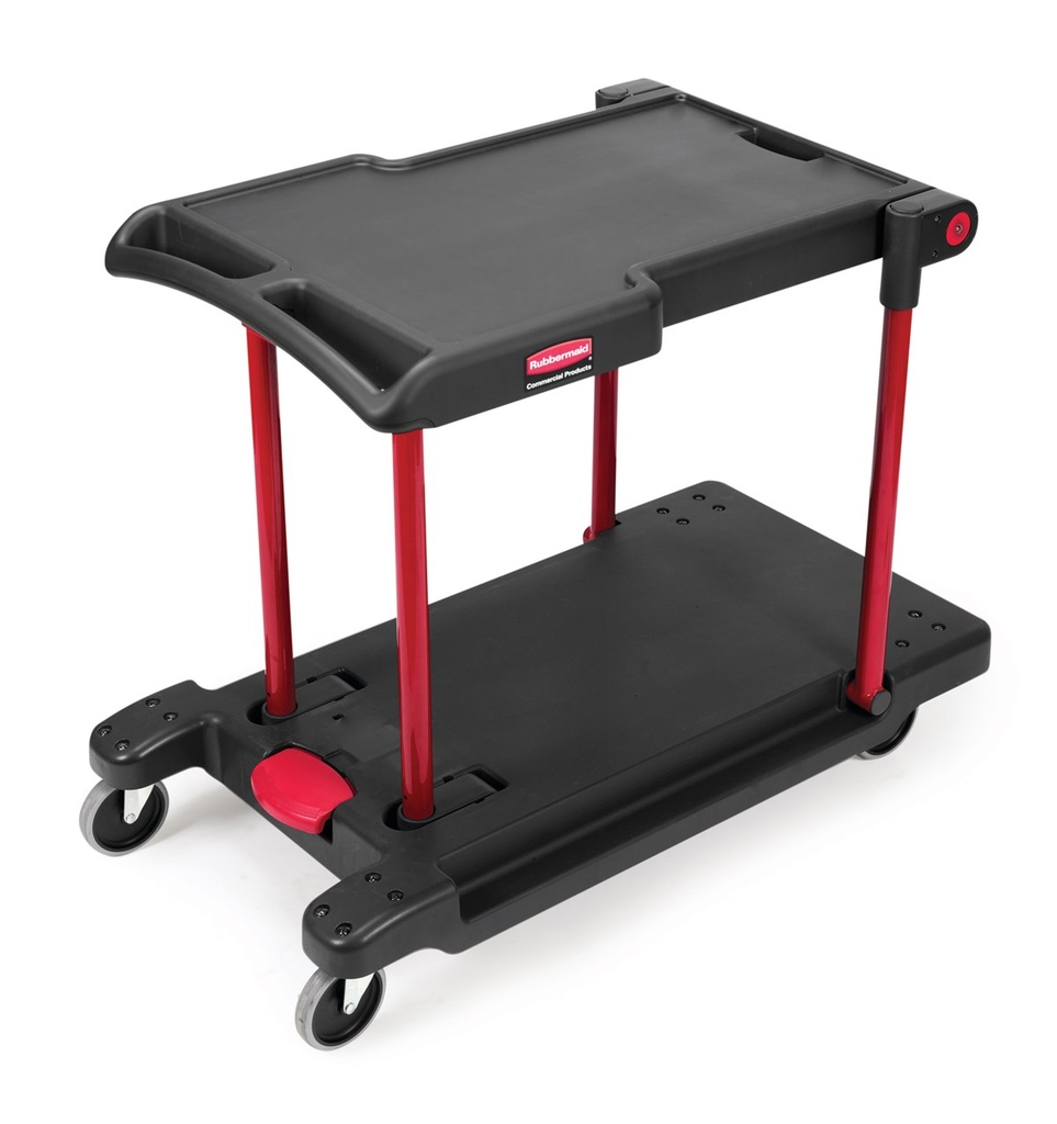 [FG430000BLA] Carro Utilitario Convertible y Carro de Plataforma, Negro