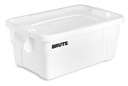 Caja de almacenamiento con tapa BRUTE® 53 l blanca