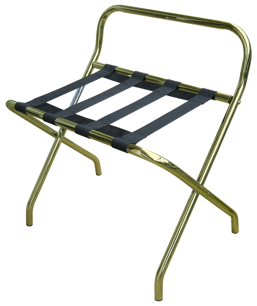 Rack Metal Metalico Dorado Con Respaldo