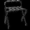 Soporte De Maletas Rack Metalico Negro Mate Con Respaldo