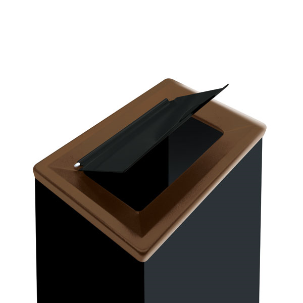 Tapa Marron Para Cont. Met, Clasif. Select. 40 Lt