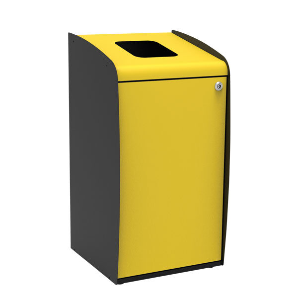 Cubo De Clasif. Selectiva Apertura Frontal Amarillo