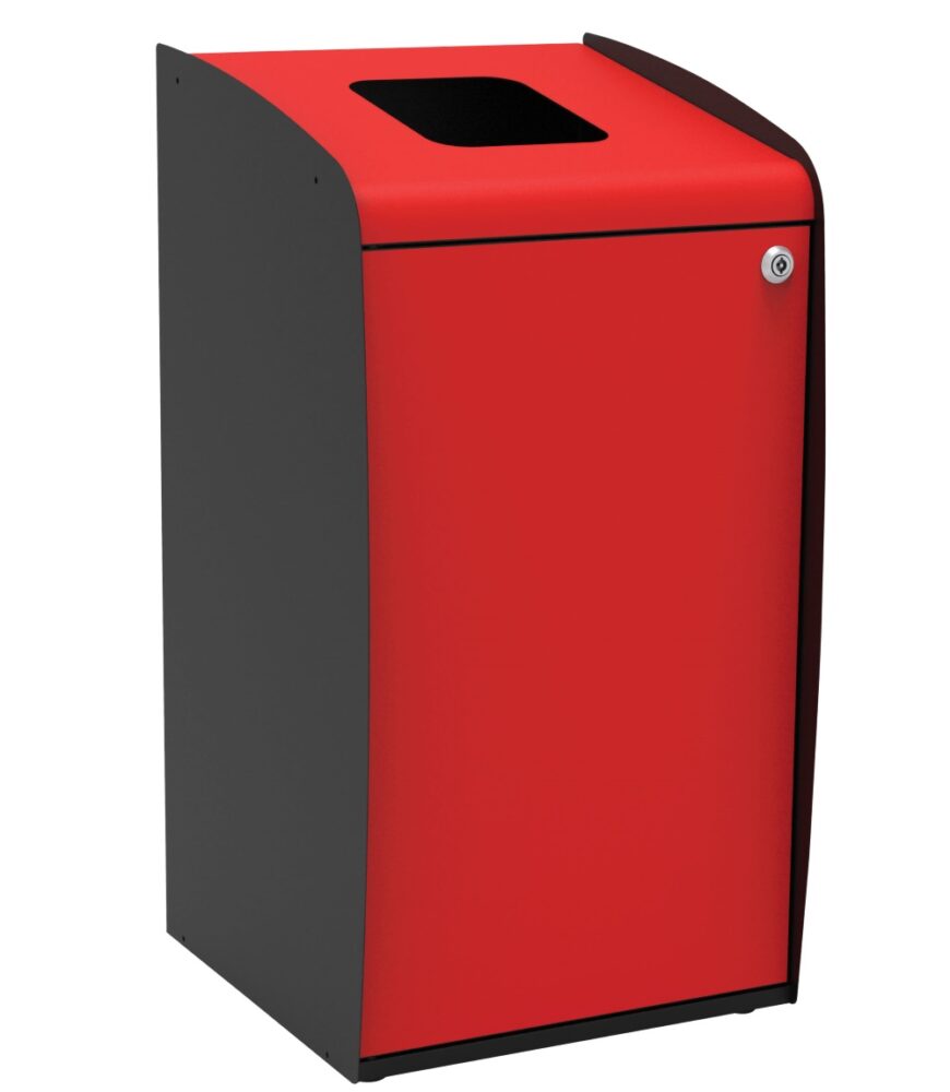 [8992299-RED] Cubo De Clasif. Selectiva Apertura Frontal Rojo
